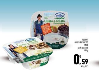 Conad YOGURT GUSTO PIU' GUSTO MILA gusti assortiti 150 g offerta