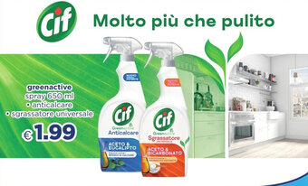 Acqua & Sapone Cif greenactive spray 650 ml offerta