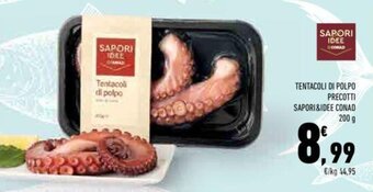 Conad TENTACOLI DI POLPO PRECOTTI SAPORI&IDEE CONAD 200 g offerta