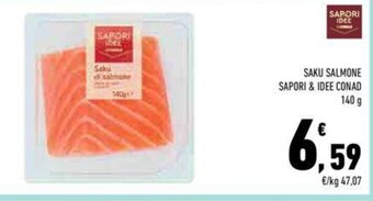 Conad SAKU SALMONE SAPORI & IDEE CONAD 140 g offerta