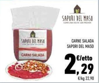 Conad CARNE SALADA SAPORI DEL MASO offerta