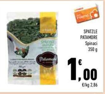 Conad SPATZLE PATAMORE Spinaci 350 g offerta