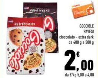 Conad GOCCIOLE PAVESI 400 g a 500 g offerta