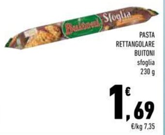 Conad PASTA RETTANGOLARE BUITONI sfoglia 230 g offerta
