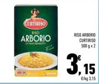 Conad RISO ARBORIO CURTIRISO 500 g x 2 offerta