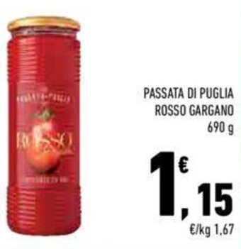 Conad PASSATA DI PUGLIA ROSSO GARGANO 690 PASSATA DI PUGLIA ROSSO GARGANO offerta