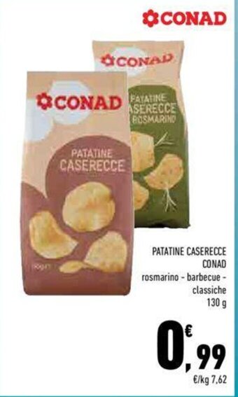 Conad PATATINE CASERECCE CONAD 130 g offerta