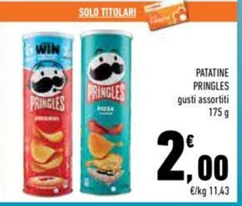 Conad PATATINE PRINGLES gusti assortiti 175 g offerta