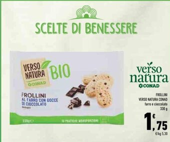 Conad FROLLINI VERSO NATURA CONAD 330 g offerta