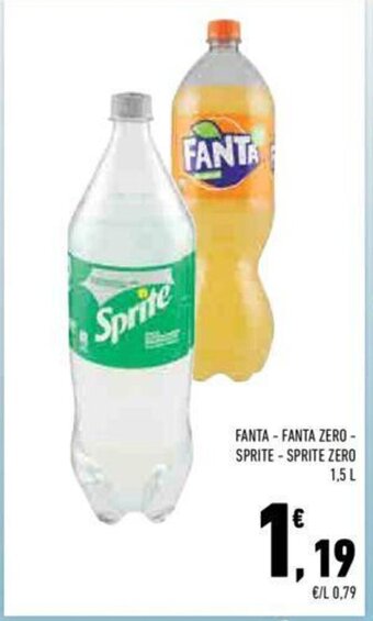 Conad FANTA-FANTA ZERO - SPRITE – SPRITE ZERO 1,5 L offerta