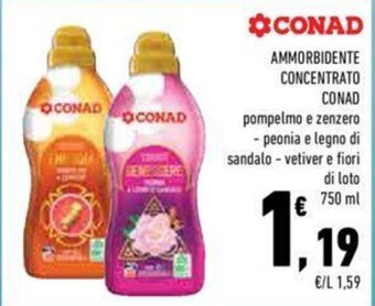 Conad AMMORBIDENTE CONCENTRATO CONAD 750 ml offerta