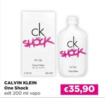 Acqua & Sapone CALVIN KLEIN One Shock edt 200 ml vapo offerta