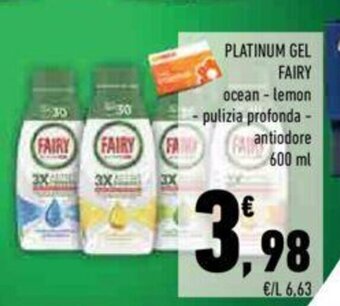 Conad PLATINUM GEL 600 ml offerta