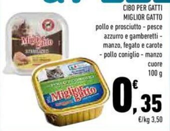Conad CIBO PER GATTI MIGLIOR GATTO 100 g offerta
