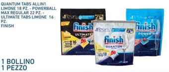 Conad QUANTUM TABS ALLIN1 LIMONE 18 PZ. - POWERBALL MAX REGULAR 22 PZ. - ULTIMATE TABS LIMONE 16 PZ. FINISH offerta