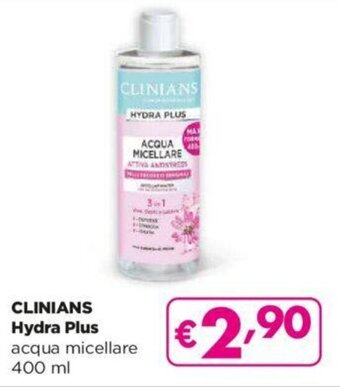 Acqua & Sapone CLINIANS Hydra Plus acqua micellare 400 ml offerta