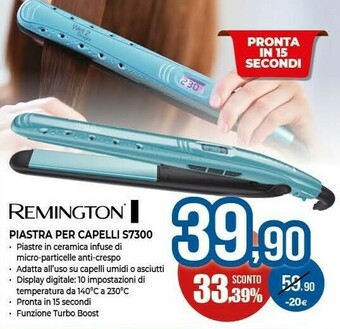 Expert Remington S7300 Messa In Piega Piastra Per Capelli Caldo Nero, Blu offerta