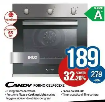 Expert Candy CELF602XE Forno offerta