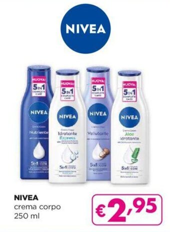 Acqua & Sapone NIVEA crema corpo 250 ml offerta