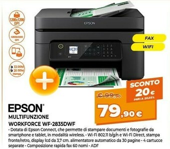 Expert Epson WorkForce WF-2835DWF offerta