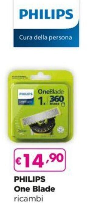 Acqua & Sapone PHILIPS One Blade ricambi offerta