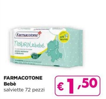 Acqua & Sapone FARMACOTONE Bebè salviette 72 pezzi offerta