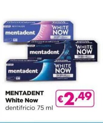 Acqua & Sapone MENTADENT White Now dentifricio 75 ml offerta