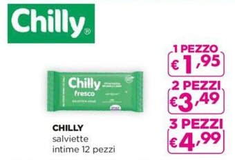 Acqua & Sapone CHILLY salviette intime 12 pezzi offerta