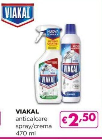 Acqua & Sapone VIAKAL anticalcare spray/crema 470 ml offerta
