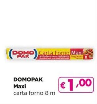 Acqua & Sapone DOMOPAK Maxi carta forno 8 m offerta