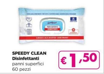 Acqua & Sapone SPEEDY CLEAN Disinfettanti panni superfici 60 pezzi offerta
