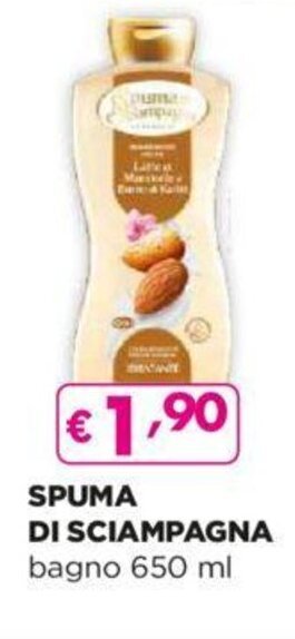 Acqua & Sapone SPUMA DI SCIAMPAGNA bagno 650 ml offerta