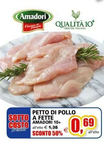 Il Gigante Amadori Petto Di Pollo A Fette offerta