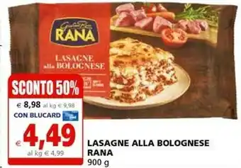 Il Gigante Giovanni Rana - Lasagne Alla Bolognese offerta