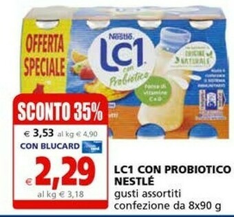 Il Gigante Nestlè Lc1 Con Probiotico offerta