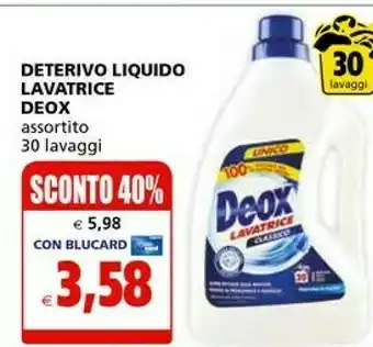 Il Gigante Deox Deterivo Liquido Lavatrice offerta
