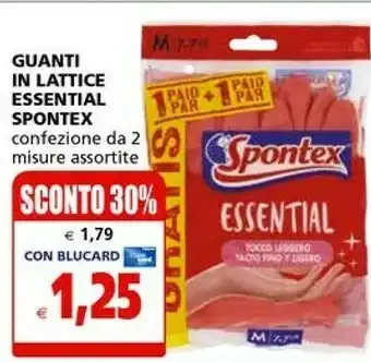 Il Gigante Spontex Guanti In Lattice offerta