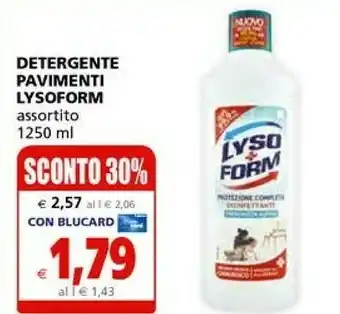 Il Gigante Lysoform Detergente Pavimenti offerta