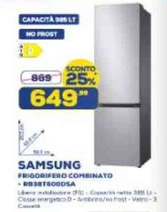 Euronics SAMSUNG FRIGORIFERO COMBINATO offerta
