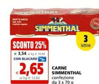 Il Gigante Simmenthal Carne offerta