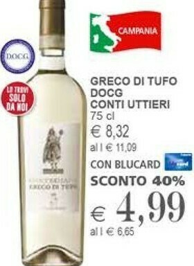 Conti Uttieri Greco Di Tufo 750ml