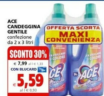 Il Gigante Ace Candeggina Gentile offerta