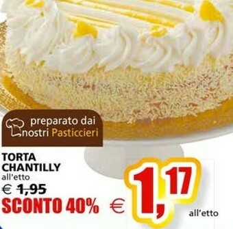 Il Gigante Torta Chantilly offerta