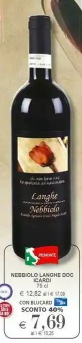 Il Gigante Nebbiolo Langhe Doc Icardi offerta