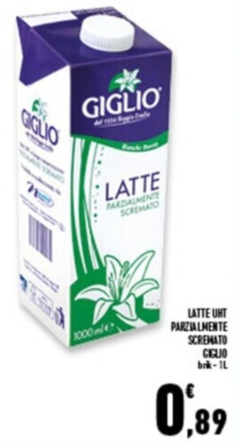 Conad Superstore LATTE UHT PARZIALMENTE SCREMATO GIGLIO brik-IL offerta
