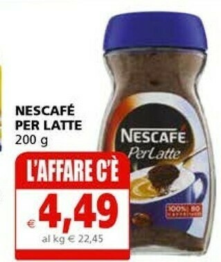 Il Gigante Nescafé Nescafe Per Latte 200 G offerta