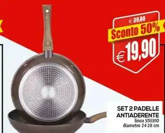 Il Gigante Set 2 Padelle Antiaderente offerta