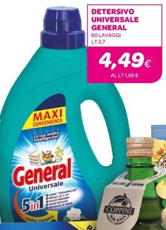 Ekom DETERSIVO UNIVERSALE GENERAL 60 LAVAGGI LT 2,7 offerta
