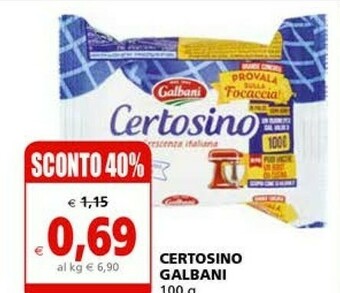 Il Gigante Galbani Certosino 100 G(ml) offerta