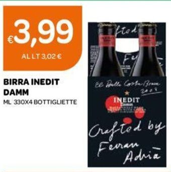 Ekom BIRRA INEDIT DAMM ML 330X4 BOTTIGLIETTE offerta